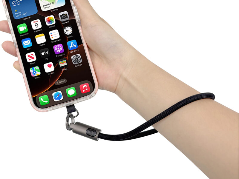 STRAPPY – Durable USB-C to USB-C Fast Charging Cable with 60W Power & Keychain Design for Easy Portability