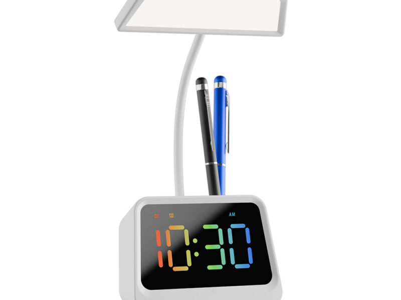 CLAMP – Multifunctional Bluetooth Speaker with 20-Hour Playtime, TWS, FM Radio, RGB Lighting & Phone Stand