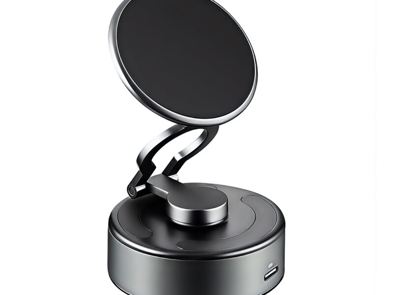 SUCTION PRO – Compact Multi-Scenario Magnetic Vacuum Holder with 360° Rotation & Triple Folding Design