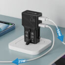 POWER ADAPTOR – Compact 25W Mini Travel Charger with Dual USB-C & USB-A Ports, PD Quick Charge & QC3.0 Support - Image 11