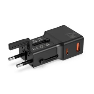 POWER ADAPTOR – Compact 25W Mini Travel Charger with Dual USB-C & USB-A Ports, PD Quick Charge & QC3.0 Support - Image 4