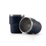 ESPRESSO STACKABLE Cups ? Stylish 80ml Double-Wall Stainless Steel Espresso Cups with Silver-Lined Lid & Premium Gift Box - Image 9