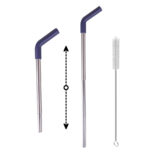 FLASKEE SET ? Premium Powder-Coated Double-Wall Stainless Steel Cups (600ml & 300ml) with Interchangeable Lids & Adjustable Straw - Image 13