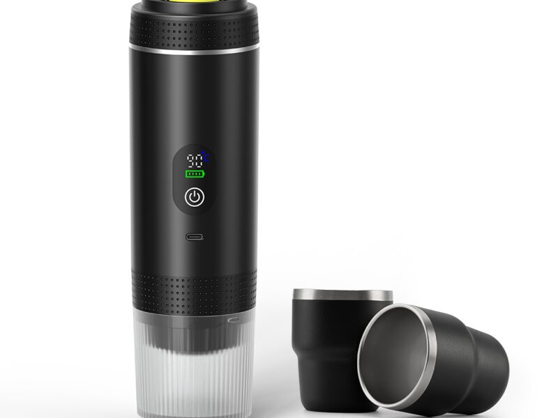 ESPRESSO-GO-SET – Compact 3-in-1 Coffee Maker with Battery Power, Dual Brew Modes & Dual Espresso Cups for On-the-Go Brewing