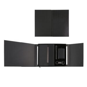 BUSINESS SET – Premium 5-Piece Professional Gift Set with PU Notebook, Metal Pen, Card Holder & Keychain in Elegant Box - Image 8