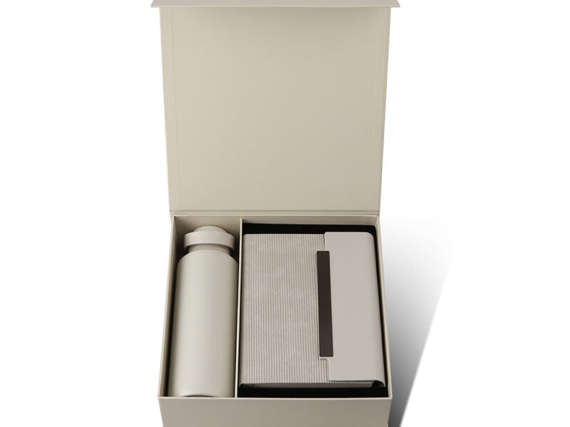 EMPLOYEE WELCOME SET – Premium 5-Piece Onboarding Gift Pack with 600ml Vacuum Bottle, PU Notebook & Metal Pen