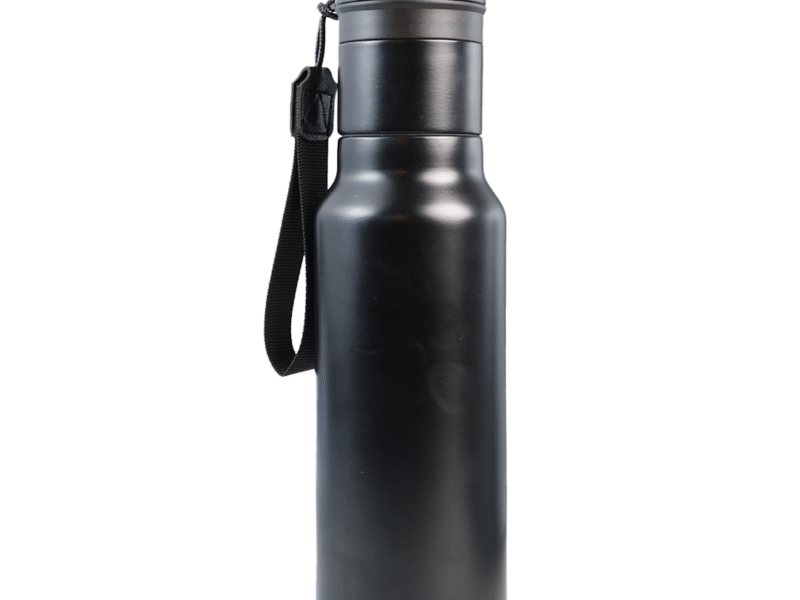 GAHWA GO SET – Travel-Ready 500ml Vacuum-Insulated Bottle & 90ml Stackable Espresso Cup with Silicone-Sealed Lid