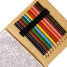 COLOR BOOK – A5 Creative Coloring Set with 50 Patterned Pages & 12 Coloring Pencils for Art on the Go - Image 3