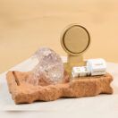 REGAL DESK PIECE – UAE-Crafted Crystal Falcon Head Desktop Organizer with Card Holder, Pen Holder, Phone Stand & Calendar