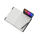 NOTECASE – A5 Recycled PU Notebook with 96 Sheets, Built-in Phone Stand & Ruler - Image 2