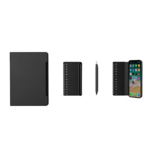 NOTECASE – A5 Recycled PU Notebook with 96 Sheets, Built-in Phone Stand & Ruler - Image 9