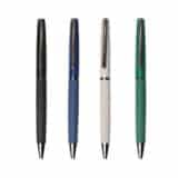SLIM PEN-2 – High-Quality Slim Metal Twist Ballpoint Pen with Special PU Grip & Smooth Blue Ink - Image 2