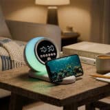 LUNA ? Multifunctional Bluetooth Speaker with JL 5.3 Chip, RGB Ambient Light, Alarm Clock & Phone Stand - Image 11