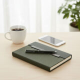 BUSINESS SET ? Premium 5-Piece Professional Gift Set with PU Notebook, Metal Pen, Card Holder & Keychain in Elegant Box - Image 3