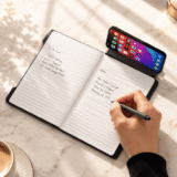NOTECASE ? A5 Recycled PU Notebook with 96 Sheets, Built-in Phone Stand & Ruler - Image 12