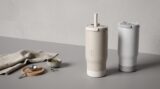 SIPORA | 600ml Steel Straw Coffee Mug with Non-Slip Grip - Image 4