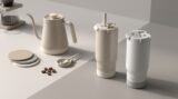 SIPORA | 600ml Steel Straw Coffee Mug with Non-Slip Grip - Image 5