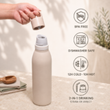 GRAB&SIP | 530ml Stainless Steel Bottle | 2-in-1 Straw & Direct Sip - Image 10