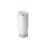 SIPORA | 600ml Steel Straw Coffee Mug with Non-Slip Grip - Image 2