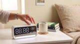 TIME BEAT White | Bluetooth 5.4 Speaker with Digital Alarm Clock & Calendar Display - Image 6