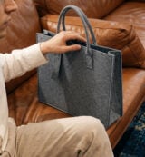FELTY BAG Grey | Premium 3mm Felt Tote with Structured Design - Image 10