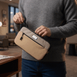 JETSLIM | Expandable Slim Handbag — Water-Resistant Taslon Nylon with 8cm Hidden Expansion Layer - Image 4