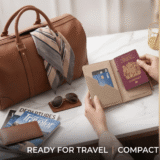 PASSPORT FLAPPY | Corporate Travel Gift PU Leather Passport Holder - Image 3