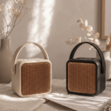 CHARM Beige | Portable Bluetooth 5.4 Speaker with Carry Handle - Image 8