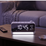 TIME BEAT White | Bluetooth 5.4 Speaker with Digital Alarm Clock & Calendar Display - Image 2
